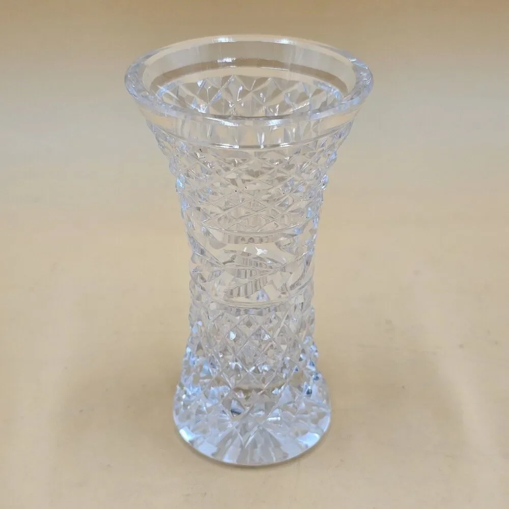 Vintage Waterford Crystal Glandore Mini Vase 4.5” Heavy